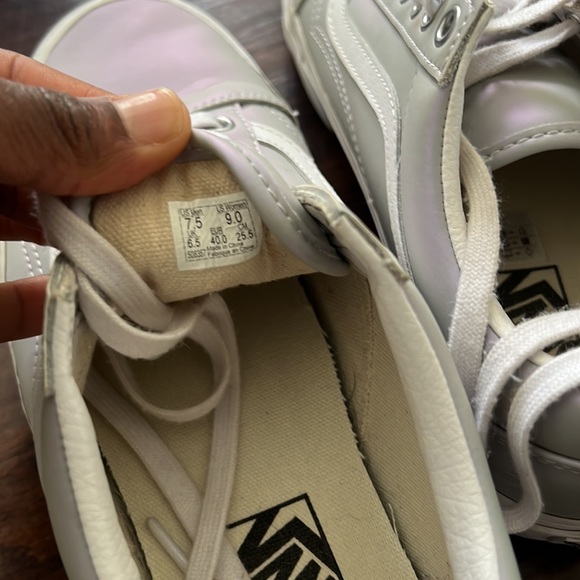 Iridescent Vans Sneakers Sz9US - Picture 7 of 10